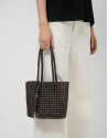 Paola Mini Shopper knotted leather shoulder ... | Roberto Verino