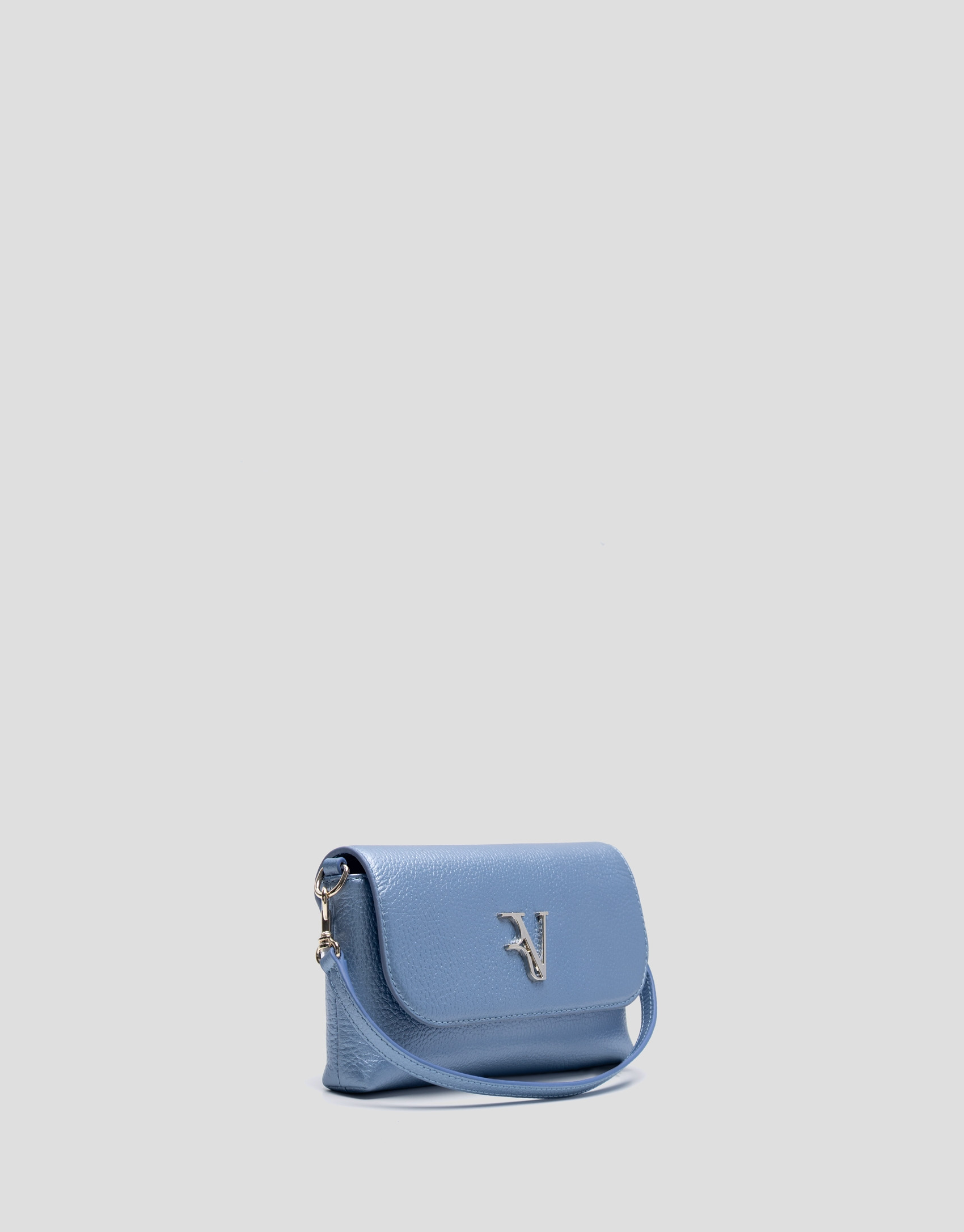Bolso de mano Rita Metal azul - Mujer - PV2026 | Roberto Verino
