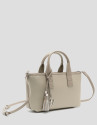 Bolso de mano Dafne Mini nailon beige - Mujer | Roberto Verino