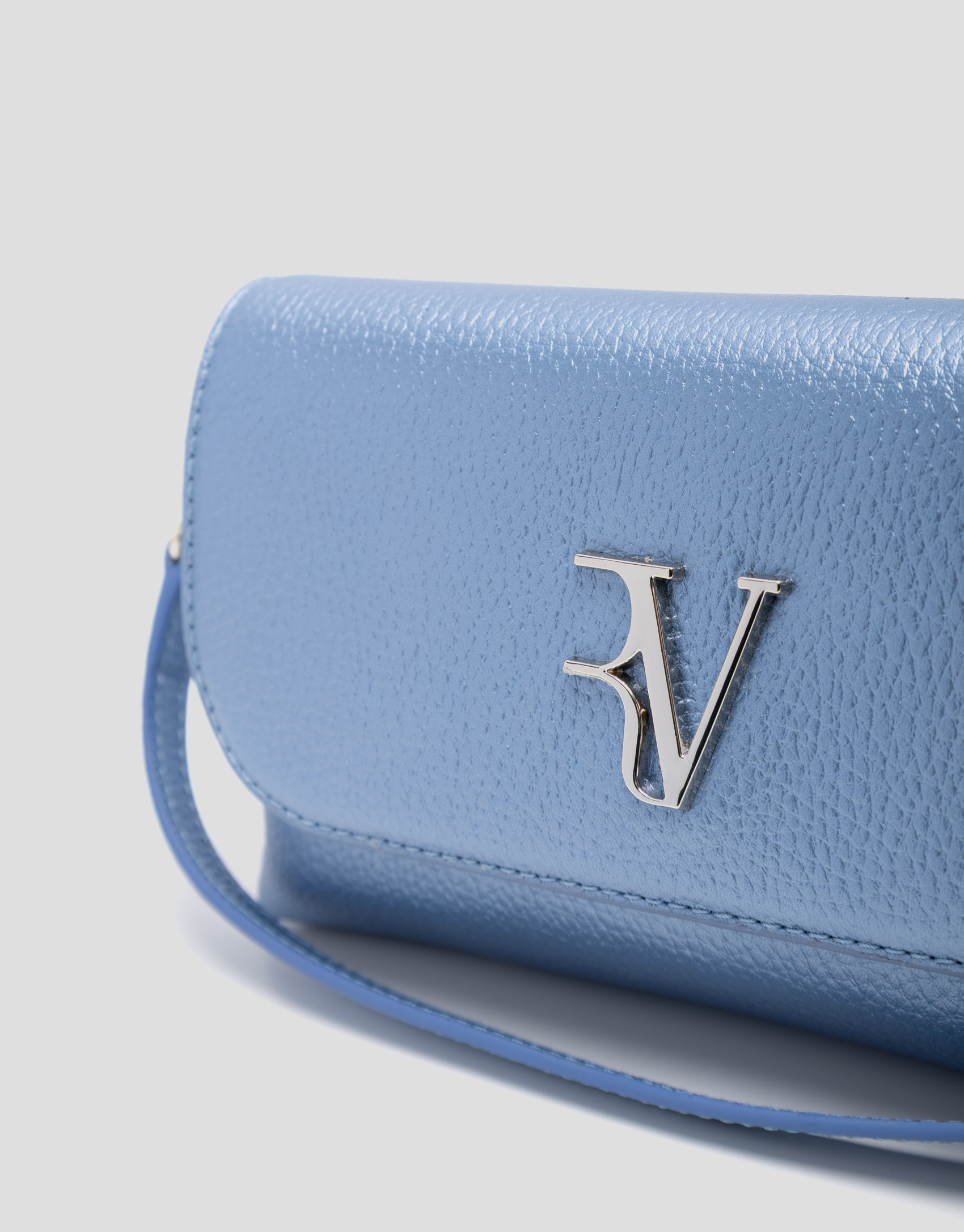 Rita Metal blue handbag - Woman - SS2026 | Roberto Verino