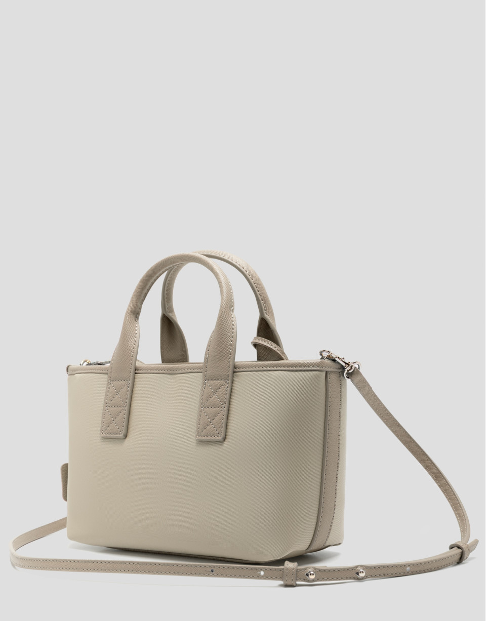 Dafne Mini beige nylon handbag - Woman - SS2026 | Roberto Verino