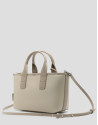 Bolso de mano Dafne Mini nailon beige - Mujer | Roberto Verino