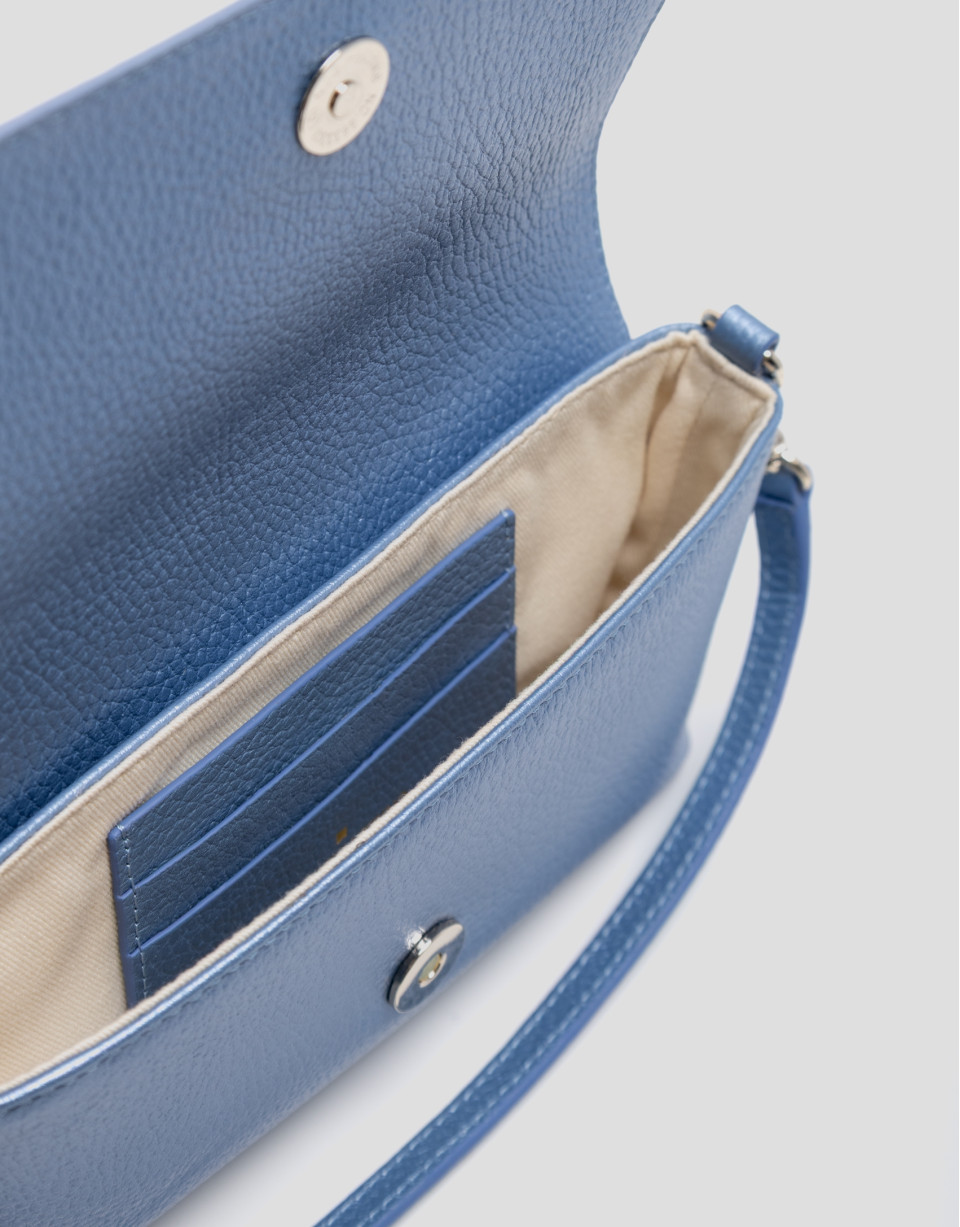 Rita Metal blue handbag - Woman - SS2026 | Roberto Verino