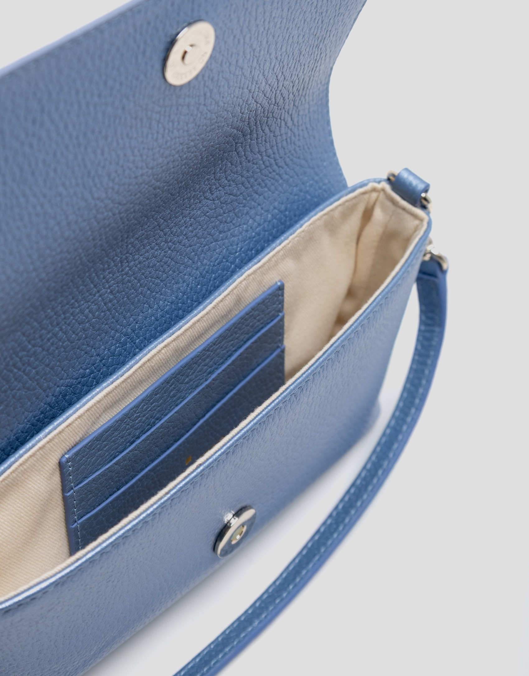 Bolso de mano Rita Metal azul - Mujer - PV2026 | Roberto Verino