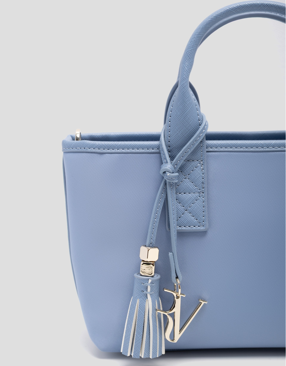 Dafne Mini light blue nylon handbag - Woman | Roberto Verino