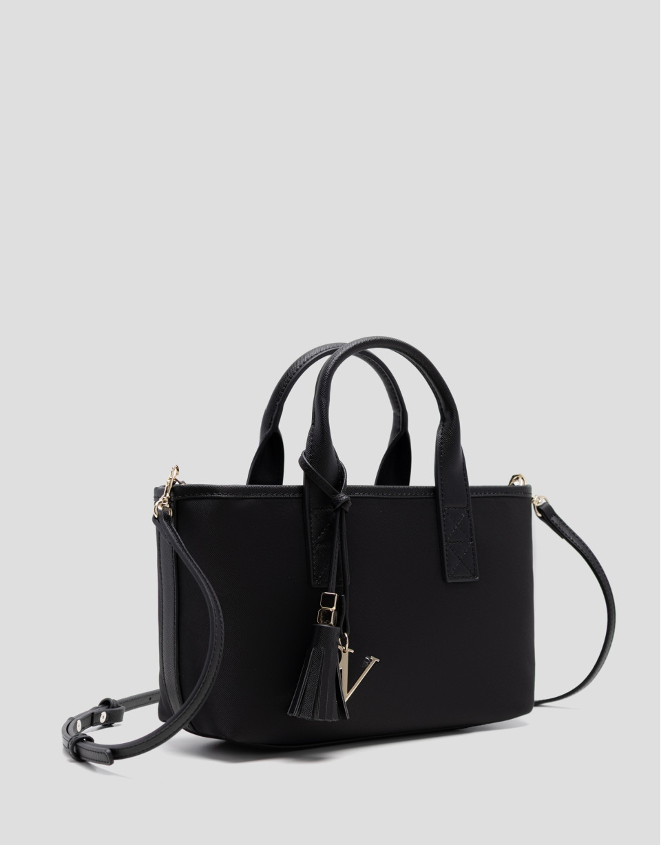 Bolso de mano Dafne Mini nailon negra - Mujer | Roberto Verino