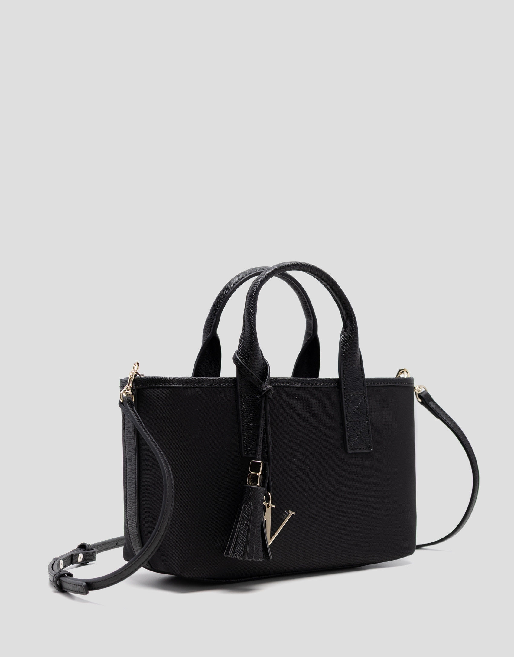 Dafne Mini black nylon handbag - Woman - SS2026 | Roberto Verino