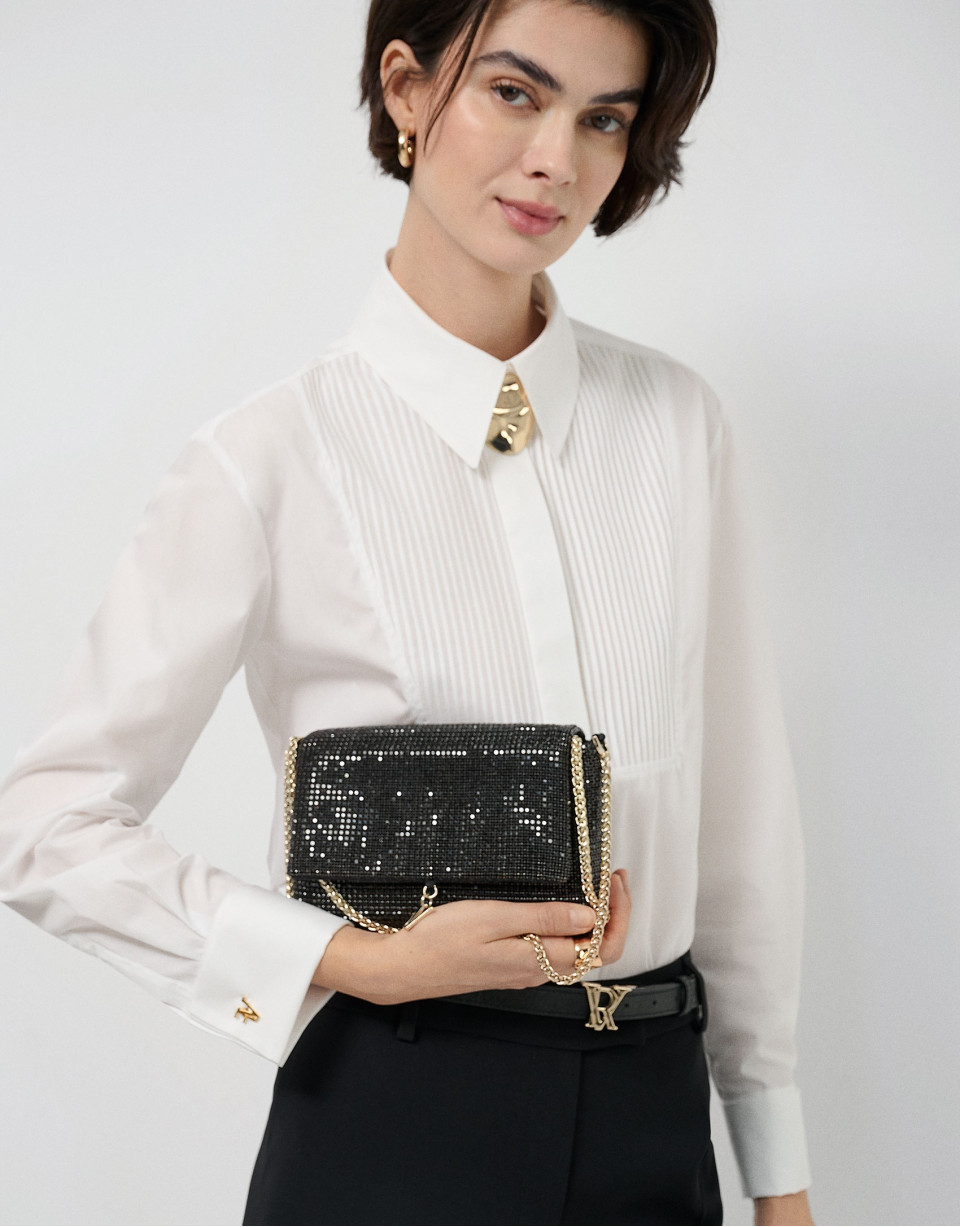 Bolso de mano Aretha Mini Black - Mujer | Roberto Verino