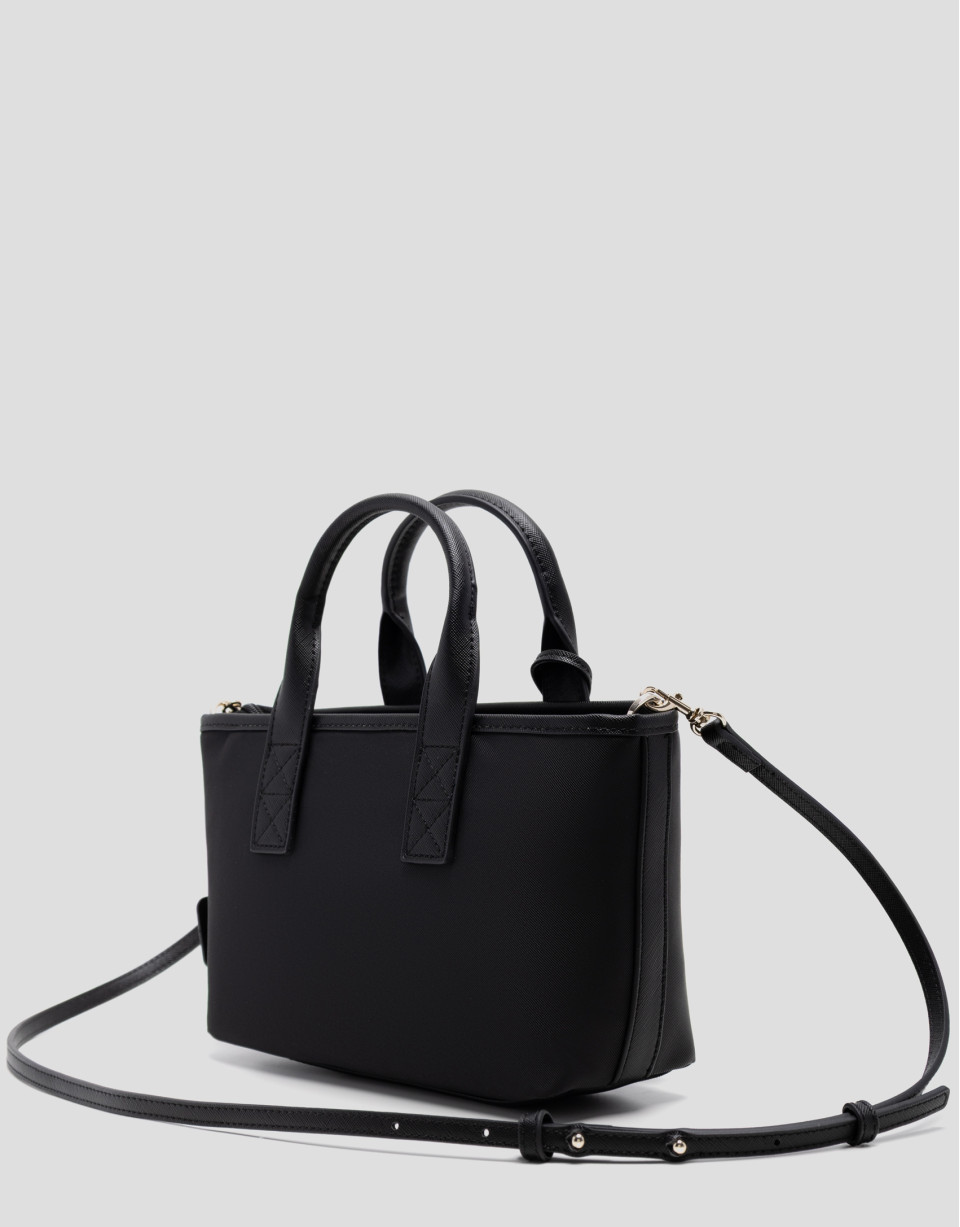 Dafne Mini black nylon handbag - Woman - SS2026 | Roberto Verino