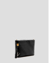 Clara Messenger black leather shoulder bag | Roberto Verino