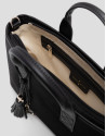 Dafne Mini black nylon handbag - Woman - SS2026 | Roberto Verino