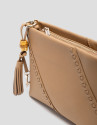 Bolso bandolera Clara Messenger piel cámel | Roberto Verino