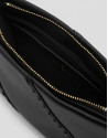 Clara Messenger black leather shoulder bag | Roberto Verino