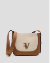 Iera Crossbag shoulder bag in canvas and ... | Roberto Verino
