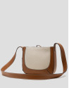 Iera Crossbag shoulder bag in canvas and ... | Roberto Verino