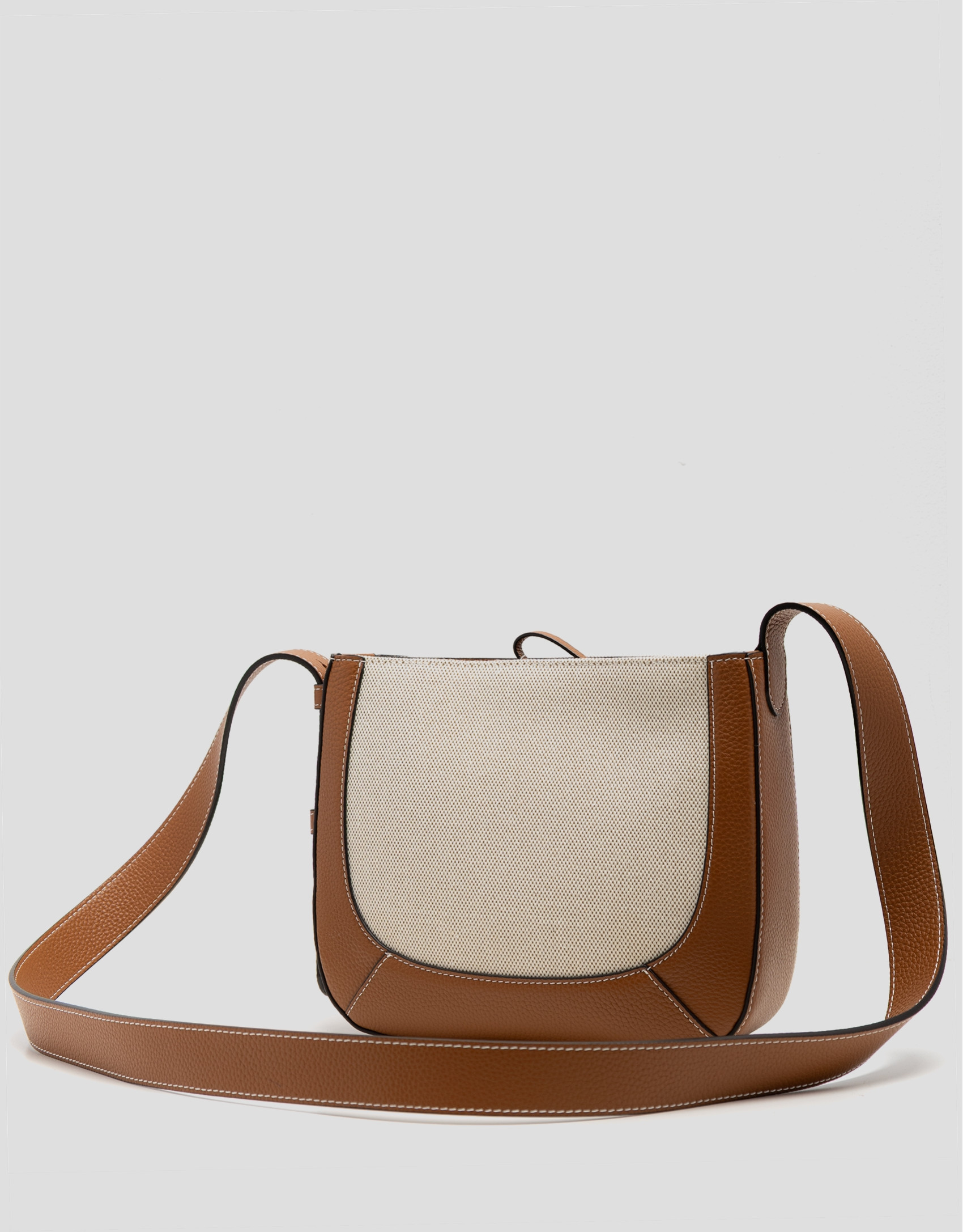 Iera Crossbag shoulder bag in canvas and ... | Roberto Verino