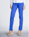 Klein blue straight cotton pants with 5 pockets 