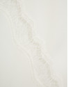 Ecru lingerie top with lace - Woman - SS2026 | Roberto Verino