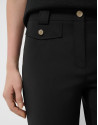 Trousers with technical fabric black tabs | Roberto Verino