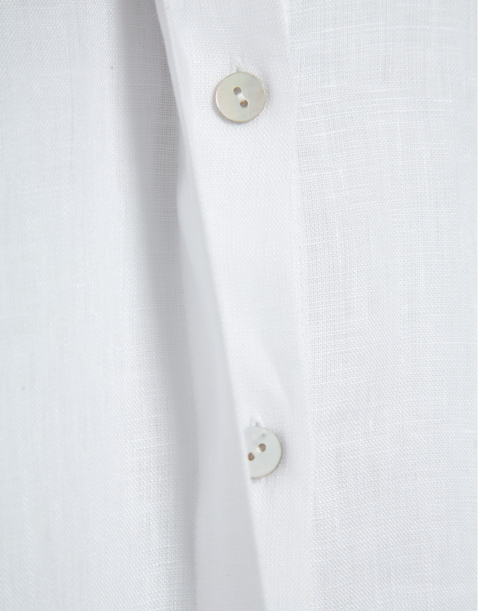 Oversized white linen shirt - Woman - SS2026 | Roberto Verino