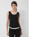 Tank top negro y blanco - Mujer - PV2026 | Roberto Verino