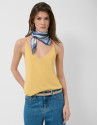 Yellow double strap T-shirt - Woman - SS2026 | Roberto Verino