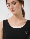 Black and white tank top - Woman - SS2026 | Roberto Verino