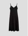Black strappy slip dress - Woman - SS2026 | Roberto Verino