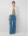 Chaqueta jacquard espiga blanca - Mujer | Roberto Verino