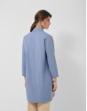 Oversized blue trench coat - Woman - SS2026 | Roberto Verino