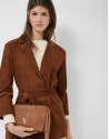 Bolso bandolera Cleo ante cámel - Mujer | Roberto Verino