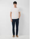 Navy blue dyed chino trousers - Man - SS2026 | Roberto Verino