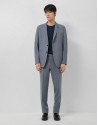 Plain ink blue faux separate trousers - Man | Roberto Verino