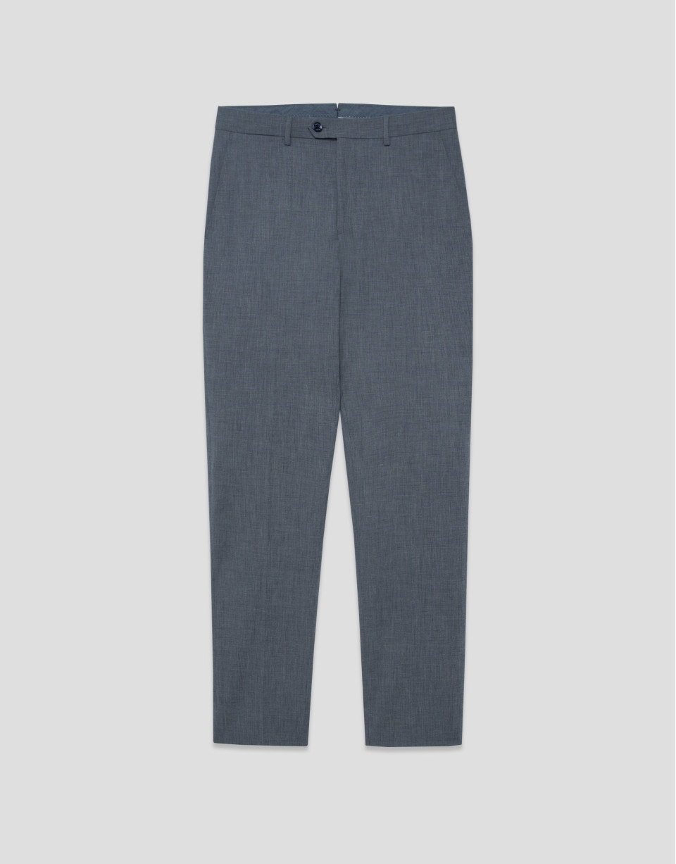Plain ink blue faux separate trousers - Man | Roberto Verino