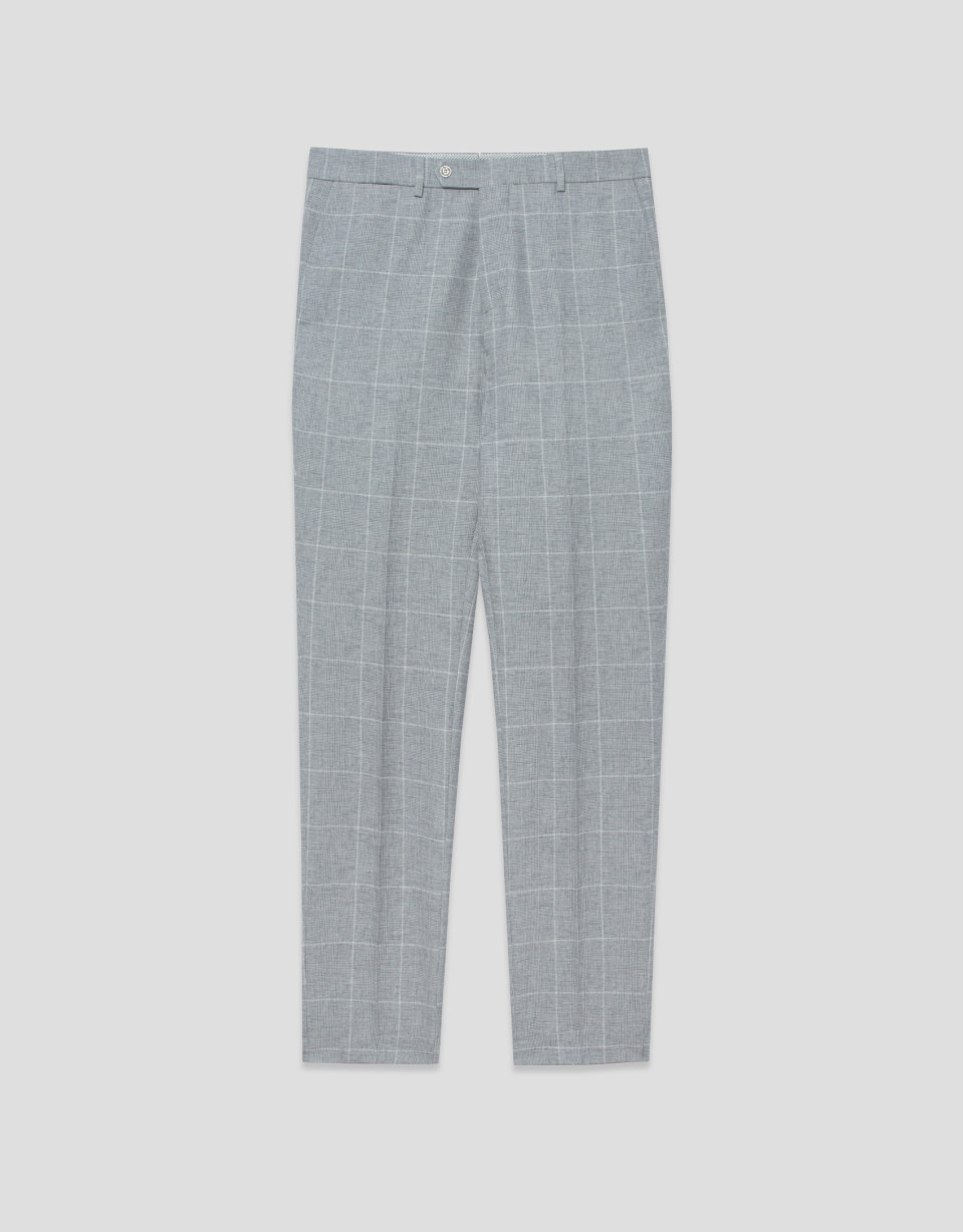 Separate grey checked trousers - Man - SS2026 | Roberto Verino