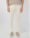 Five-pocket trousers in ecru twill - Man | Roberto Verino