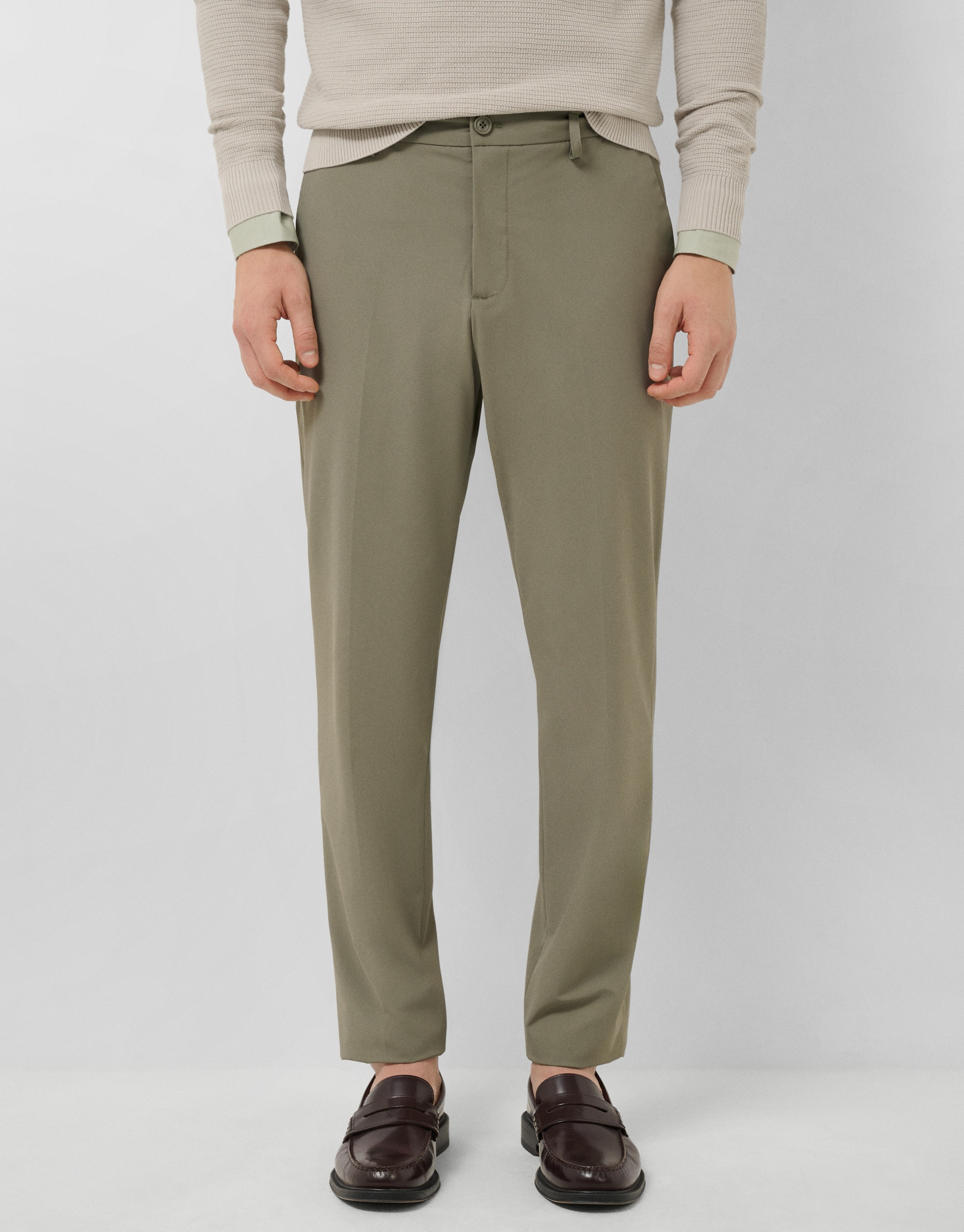 Khaki technical separate trousers - Man | Roberto Verino