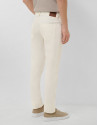 Five-pocket trousers in ecru twill - Man | Roberto Verino