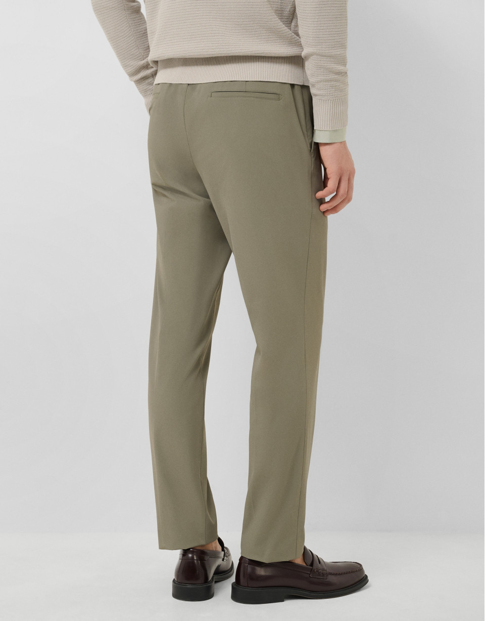 Khaki technical separate trousers - Man | Roberto Verino