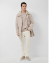 Five-pocket trousers in ecru twill - Man | Roberto Verino