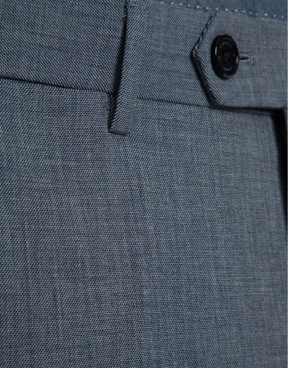 Plain ink blue faux separate trousers - Man | Roberto Verino