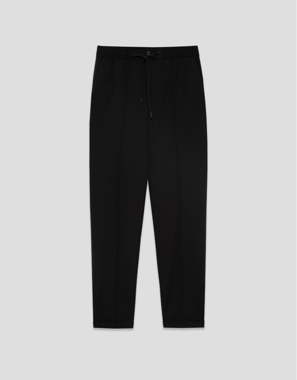 Black knit trousers - Man - SS2026 | Roberto Verino