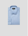 Camisa vestir slim dibujo celeste/blanco | Roberto Verino