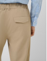 Beige plain technical separate trousers - Man | Roberto Verino