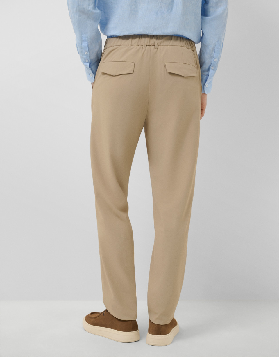 Beige plain technical separate trousers - Man | Roberto Verino