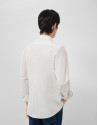 Regular fit blue geometric print casual shirt | Roberto Verino