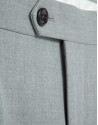 Grey melange trousers with buckles - Man | Roberto Verino