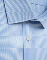 Slim fit dress shirt with light blue/white ... | Roberto Verino