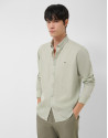 Regular fit khaki light oxford shirt - Man | Roberto Verino