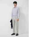 Regular fit blue geometric print shirt - Man | Roberto Verino